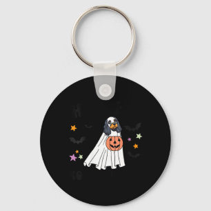 Womens Black And Tan Cocker Spaniel Boo Dog Key Ring