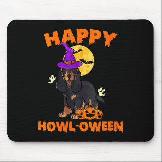 Womens Black And Tan Cocker Spaniel Dog Witch Mouse Mat