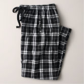 White best sale flannel pants