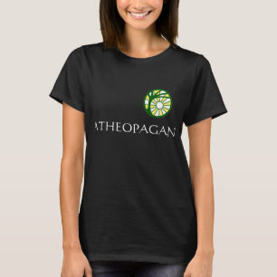 Women's Black "Atheopagan" Tee with Symbol