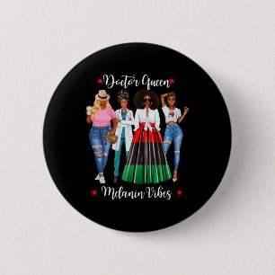 Womens Black Doctor Black Lives Dr Coffee Lover Me 6 Cm Round Badge