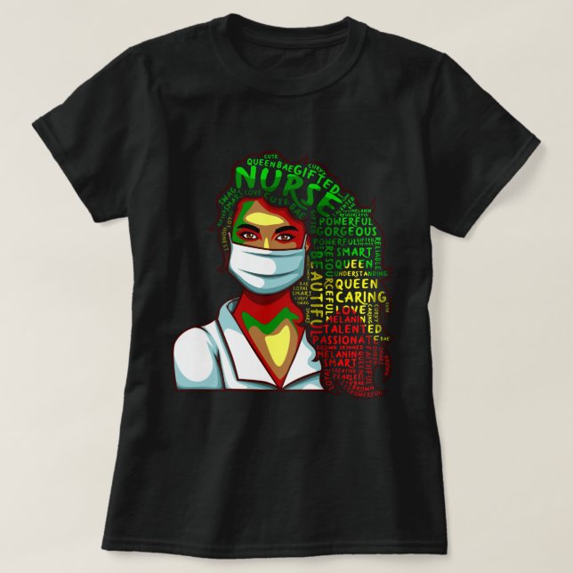 Womens Black Educated Registered NICU Nurse Bla... T-Shirt (Design Front)