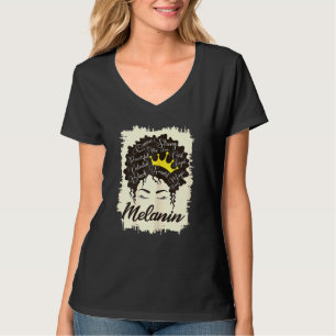 Womens Black Girl Magic Afro American Melanin Natu T-Shirt