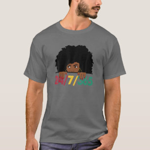 Womens Black History Month 24-7-36 African America T-Shirt