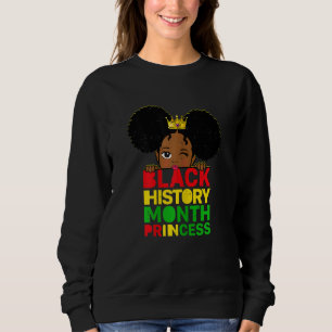 Womens Black History Month Princess African Melani Sweatshirt
