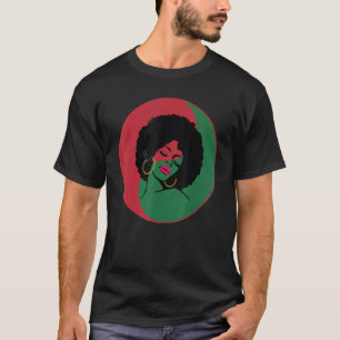 Womens Black History Shirt Afro American Pan Afric