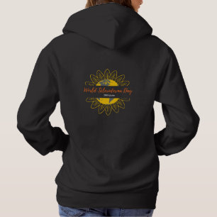 Women's Black Hoodie - World Scleroderma Day