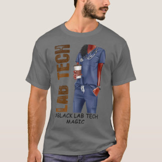 Womens Black Lab Tech Women Pride Month Lab Tech V T-Shirt