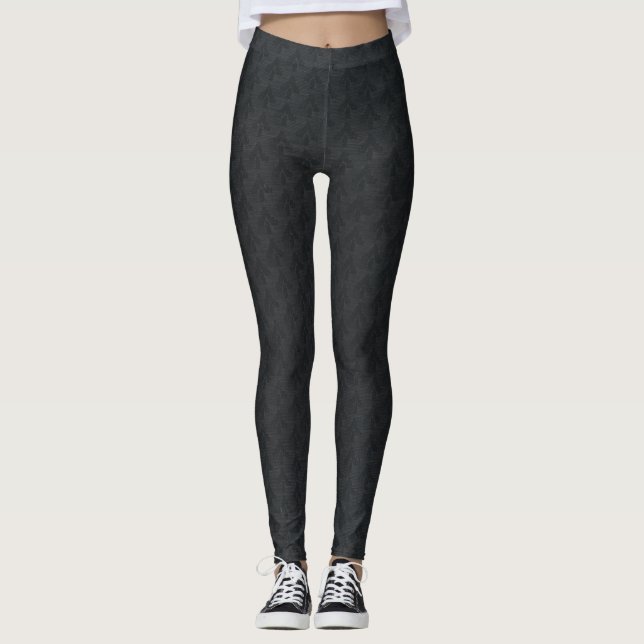 Women's black  leggings (Front)
