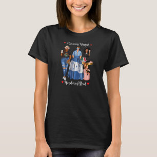 Womens Black Mexican Raised Honduran Blood Hondura T-Shirt