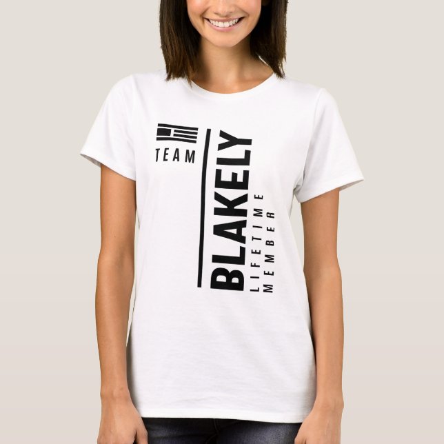 Womens Blakely Personalised Name Birthday Gift T-Shirt (Front)