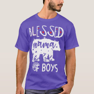 Womens Blessed Mama T Shirts,Mama Bear Shirt that