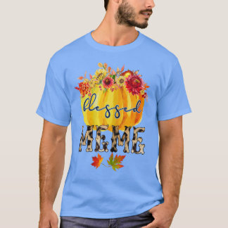 Womens Blessed MeMe  Autumn  Gifts for Grandma  T-Shirt