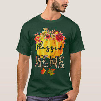 Womens Blessed MeMeAutumnGifts for Grandma  T-Shirt