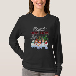 Womens Blessed to be Called Cross Christmas T-Shirt