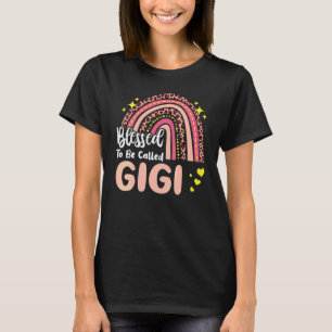 Womens Blessed To Be Called Gigi Mother's Day Rain T-Shirt