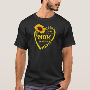 Womens Blessed to be called Mum And Mema Mothers D T-Shirt