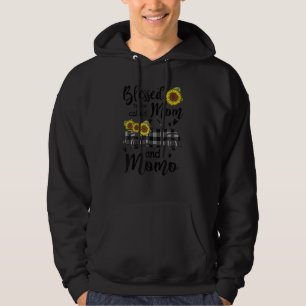 Womens Blessed To Be Called Mum And Momo Floral Mo Hoodie