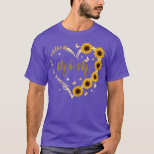 Womens Blessed To Be Called Mum Sunflower Lovers M T-Shirt