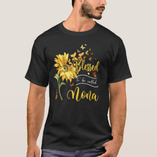 Womens Blessed To Be Called Nona Sunflower T-Shirt