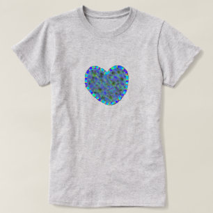 Women's Blue Heart T-Shirt