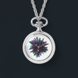 *~* Women's Blue Teal Crystal Point Watch<br><div class="desc">* This is a classic yet trendy stylish women's watch. There is a cool metallic crystal sphere made up of blue and turquoise and purple fuchsia magenta crystals. The wrap around strap is stainless steel colour and the watch face background is white. Those that are metaphysically or new age inclined...</div>