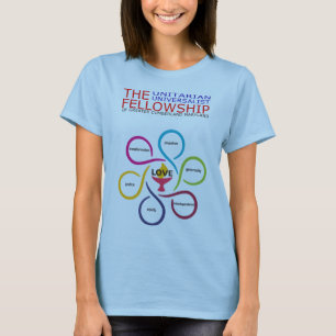 Womens Blue UUFGC & Love Front T-Shirt