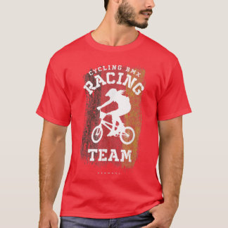 Womens BMX Bike Germany Flag Biking Cycling Racing T-Shirt