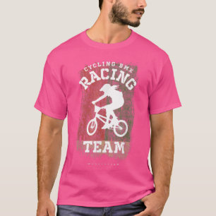 Womens BMX Bike Madagascar Flag Biking Cycling Rac T-Shirt