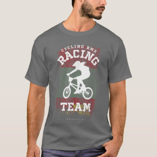 Womens BMX Bike Mongolia Flag Biking Cycling Racin T-Shirt