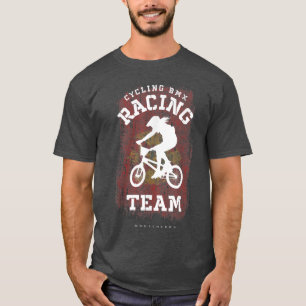 Womens BMX Bike Montenegro Flag Biking Cycling Rac T-Shirt