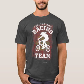 Womens BMX Bike Montenegro Flag Biking Cycling Rac T-Shirt