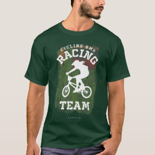 Womens BMX Bike Zambia Flag Biking Cycling Racing T-Shirt