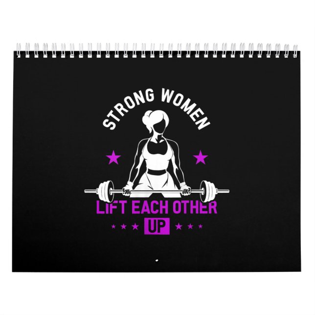 Womens Bodybuilding Gym Workout And Funny Training Calendar (Cover)