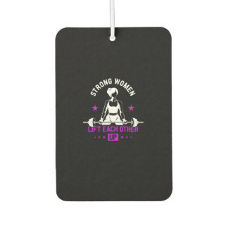 Womens Bodybuilding Gym Workout And Funny Training Car Air Freshener