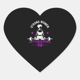 Womens Bodybuilding Gym Workout And Funny Training Heart Sticker