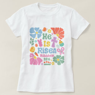 Womens Boho Christian Easter T-Shirt