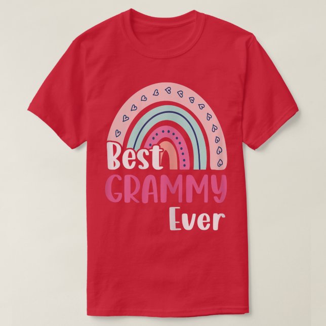 Womens Boho Rainbow Best Grammy Ever Funny Mother' T-Shirt (Design Front)