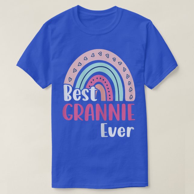 Womens Boho Rainbow Best Grannie Ever Funny Mother T-Shirt (Design Front)