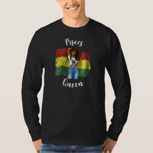 Womens Bolivian Queen Pisces Vibes Barbados Zodiac T-Shirt