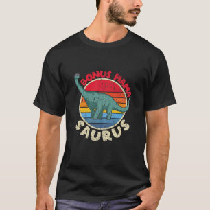 Womens Bonus Mama Saurus Brachiosaurus Diplodocus T-Shirt