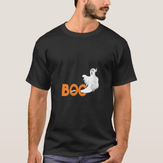 Womens Boo Ghost Spooky Creepy Halloween Trick Or T-Shirt
