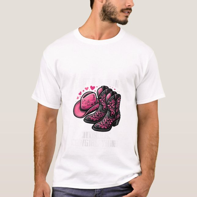  Womens Boots and Bling Cowgirl Rodeo Horseback Ri T-Shirt (Front)