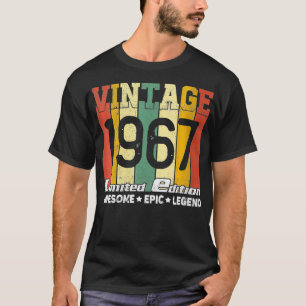 Womens Born In 1967 54th Birthday Gift Awesome Ep T-Shirt