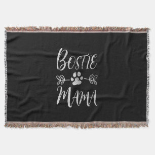 Womens Bostie Mama Shirt Boston Terrier Lover Throw Blanket