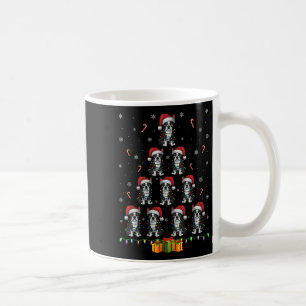 Womens Boston Terrier Santa Hat Xmas Light Men Wom Coffee Mug