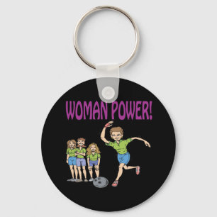 Womens Bowling Team Key Ring