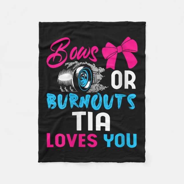 Womens Bows Or Burnouts Tia Can't Wait To Know 202 Fleece Blanket (Front)