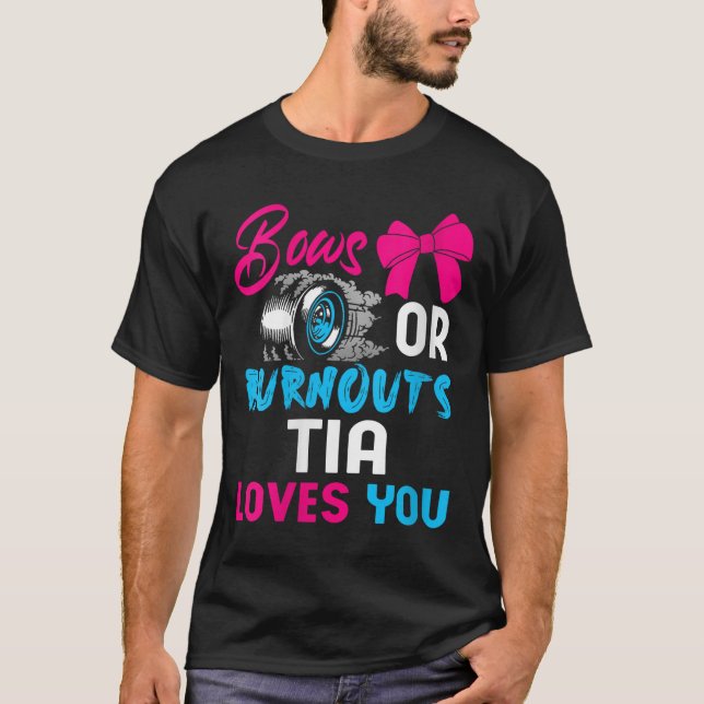 Womens Bows Or Burnouts Tia Can't Wait To Know 202 T-Shirt (Front)