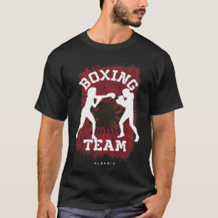 Womens Boxing Albania Combat Sports Fighter Boxing T-Shirt